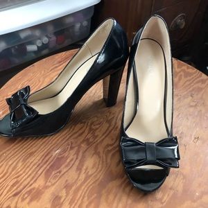 NWOT - Black Nine & Co Peep-Toe Heels